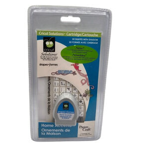 Cricut Home Accents Shapes 290542 Provo Craft Cartridge Overlay 2008